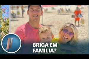 Separados, Amaury Nunes e Karina Bacchi se alfinetam na internet por causa do filho