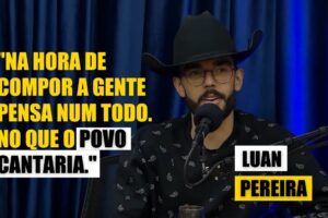 Será que ele pensa em compor músicas hits do TikTok ou músicas pra levar multidões para o show?