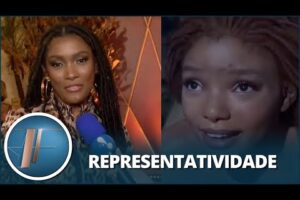 “Eu achei incrível”, diz Erika Januza sobre a protagonista negra de “A pequena Sereia”