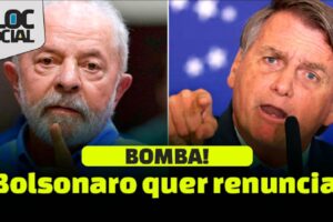 BOLSONARO que RENUNCIAR, JÁ • Segundo ele, Lula já deveria ter tomado posse como presidente