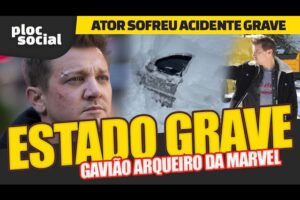 GRAVE • Jeremy Renner está em estado crítico após acidente, O ator viveu o Gavião Arqueiro da Marvel