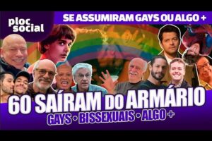 60 FAMOSOS GAYS, BISSEXUAIS E ALGO + 2023 • CANTORES, ATORES, JOGADORES QUE SAIRAM DO ARMÁRIOS OU NÃ