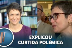 Sandra Annenberg nega retorno ao posto de âncora de jornal: “Estou mais tranquila”