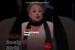 Suely Franco, atriz de O cravo e rosa e da TV Globo sobre o seu trabalho em novelas e teatro