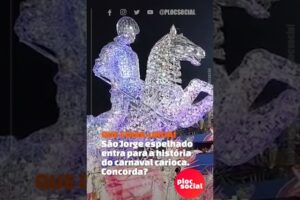 São Jorge espelhado da Vila Isabel entra para a história do Carnaval do Rio da Sapucaí  Concorda?