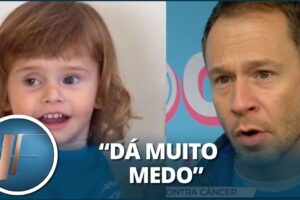 “O câncer vai e volta”, diz Tiago Leifert sobre o tratamento da filha