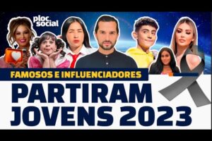 FAMOSOS E INFLUENCIADORES QUE PARTIRAM JOVENS DEMAIS EM 2023 - Jeff Machado, Japinha, Lili, e mais