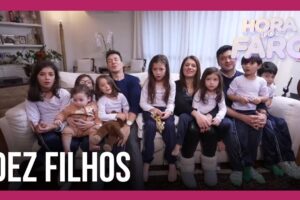 Rodrigo Faro mostra rotina de família com dez filhos