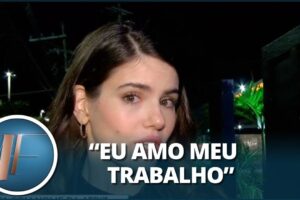 Camila Queiroz revela carga horária de 12 horas de trabalho por dia na Globo: Novela linda”