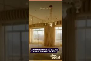 Apartamento de Jô Soares é colocado à venda por R$12 milhões, veja no vídeo